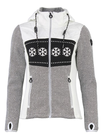 Peak Mountain Fleece vest "Animo" wit/zwart