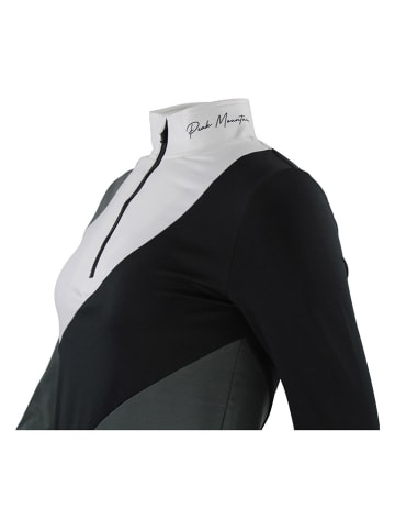 Peak Mountain Funktionslongsleeve "Aramis" in Schwarz/ Grau/ Weiß
