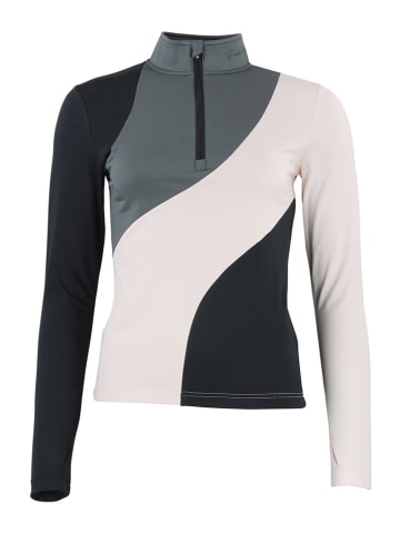 Peak Mountain Funktionslongsleeve "Aramis" in Rosa/ Grau/ Schwarz
