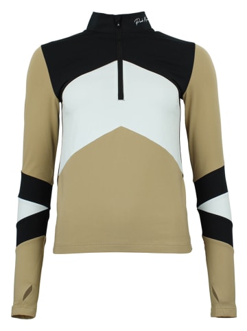 Peak Mountain Funktionsshirt "Athos" in Beige/ Schwarz