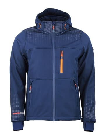 Peak Mountain Softshelljas "Cabra" blauw