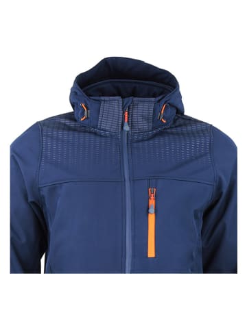 Peak Mountain Softshelljas "Cabra" blauw