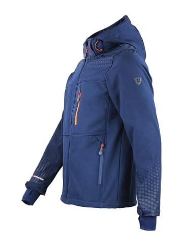Peak Mountain Softshelljas "Cabra" blauw