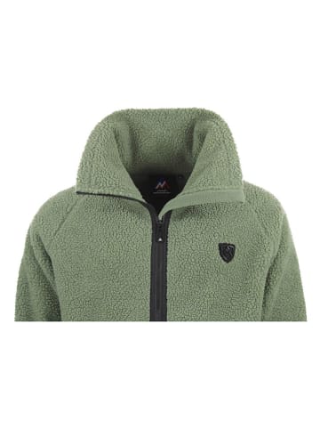 Peak Mountain Kurtka polarowa "Camay" w kolorze zielonym