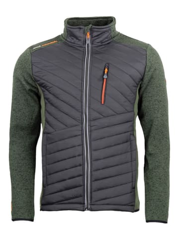 Peak Mountain Fleecejacke "Chacha" in Grün/ Grau