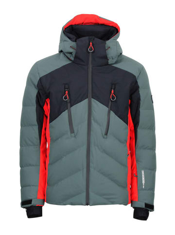 Peak Mountain Ski-/Snowboardjas "Chalet" groen/oranje