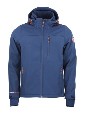 Peak Mountain Softshelljas "Claude" blauw