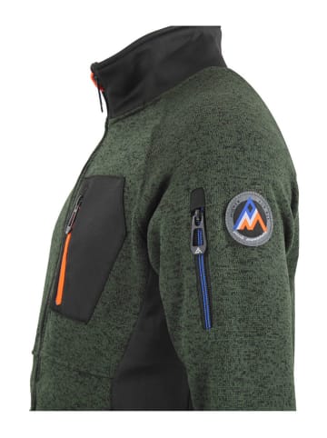 Peak Mountain Fleece vest "Club" groen
