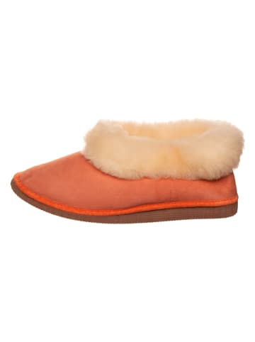 kitz-pichler Leder-Hüttenschuhe "Gisi" in Orange