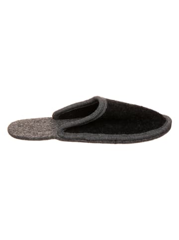 kitz-pichler Hausschuhe "Hubi" in Schwarz/ Grau