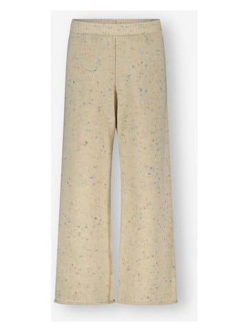 The New Chapter Spodnie dzianinowe w kolorze kremowym