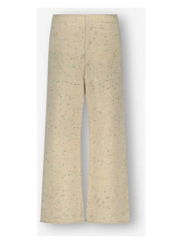 The New Chapter Spodnie dzianinowe w kolorze kremowym