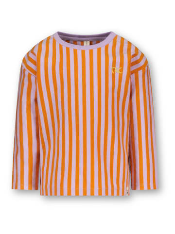 The New Chapter Longsleeve "Lou" in Orange/ Lila