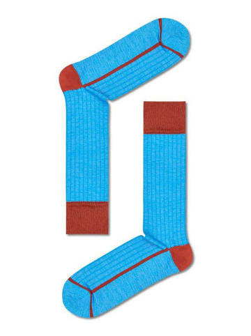 Happy Socks Skarpety w kolorze niebiesko-brązowym