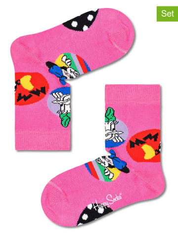 Happy Socks Skarpety (2 pary) w kolorze różowym