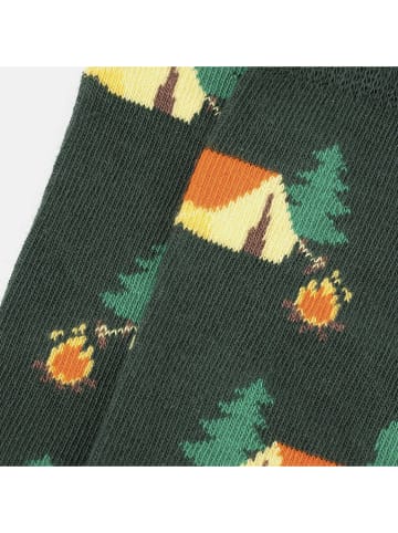 Happy Socks Skarpety "Holy" w kolorze pomarańczowo-ciemnozielonym