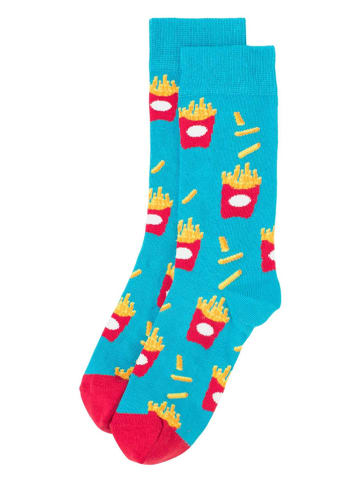 Happy Socks Skarpety w kolorze błękitno-czerwonym