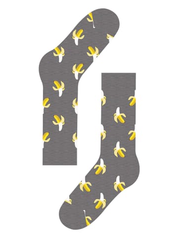 Happy Socks Skarpety w kolorze szarym ze wzorem