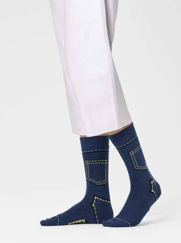 Happy Socks Sokken "Denim" donkerblauw