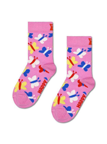 Happy Socks Sokken "Butterfly" lichtroze/meerkleurig