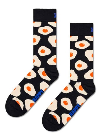 Happy Socks Skarpety "Sunny" w kolorze granatowo-białym
