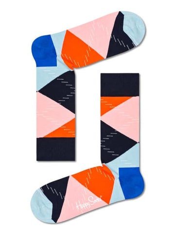 Happy Socks Skarpety "Jumbo argyle" ze wzorem