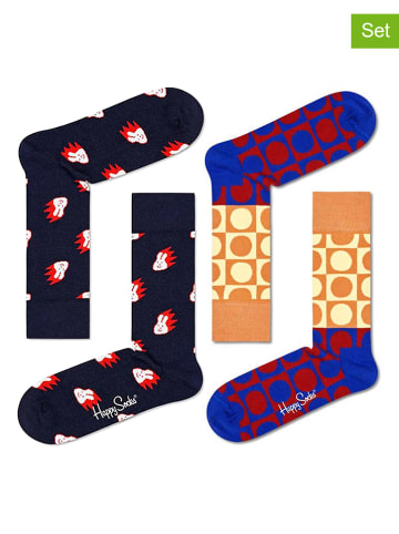 Happy Socks Skarpety (2 pary) ze wzorem