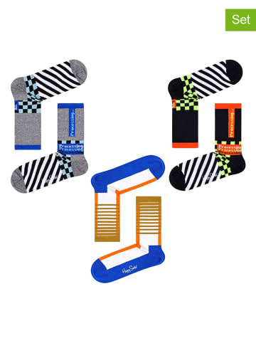 Happy Socks Skarpety (3 pary) ze wzorem
