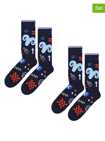 Happy Socks Skarpety (2 pary) ze wzorem