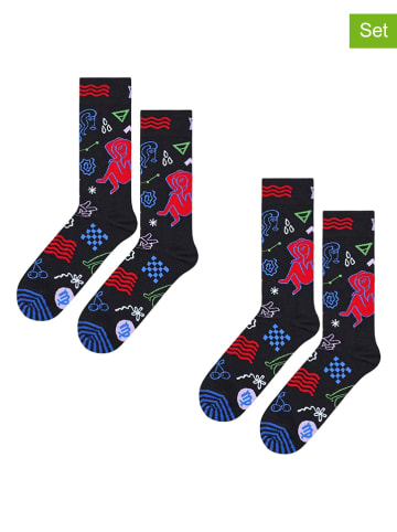 Happy Socks Skarpety (2 pary) ze wzorem