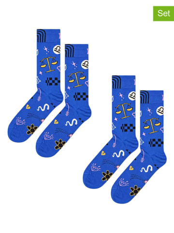 Happy Socks 2er-Set: Socken in Blau