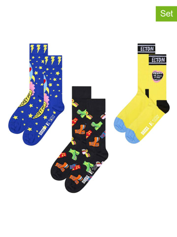 Happy Socks 3er-Set: Socken in Bunt