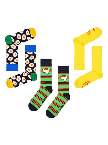 Happy Socks Skarpety (3 pary) ze wzorem