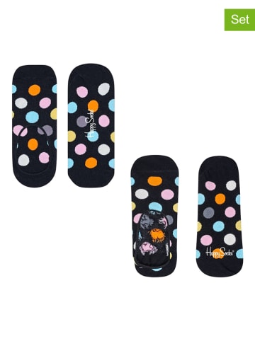 Happy Socks Skarpety-stopki (2 pary) ze wzorem
