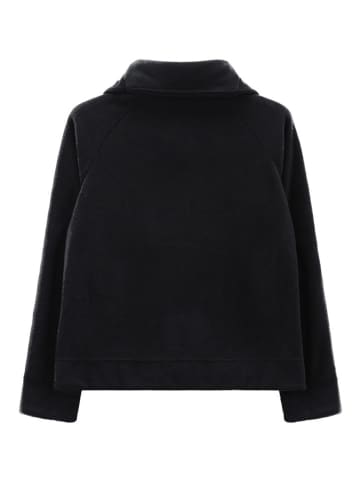 Jeanne Baret Fleece jas "Rochefort" zwart