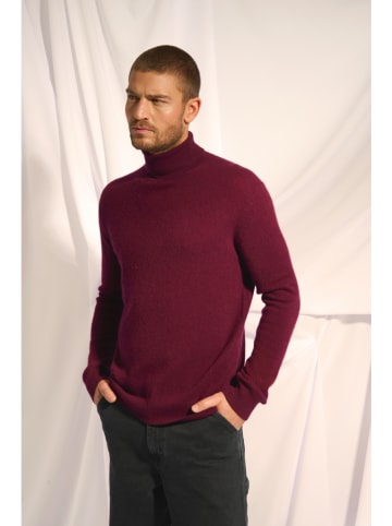 Just Cashmere Kaschmir-Rollkragenpullover "Connor" in Bordeaux