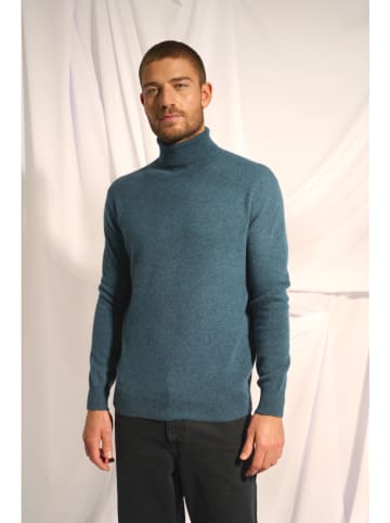 Just Cashmere Kaschmir-Rollkragenpullover "Connor" in Blau