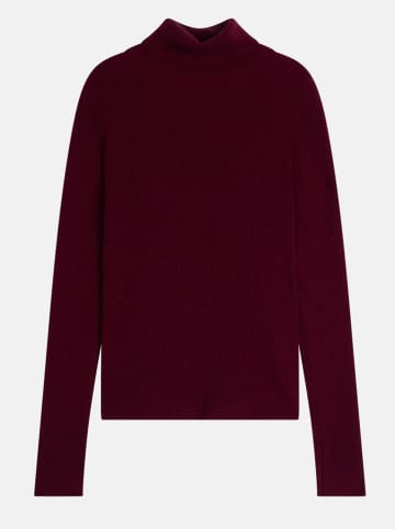 Just Cashmere Kaschmir-Rollkragenpullover "Lanais" in Bordeaux