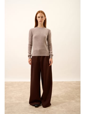 Just Cashmere Kasjmieren trui "Avana" grijs