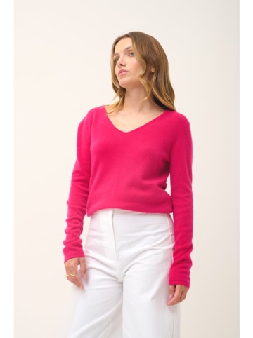 Just Cashmere Kasjmieren trui "Joan" roze