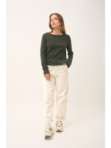 Just Cashmere Kaschmir-Pullover "Grace" in Khaki