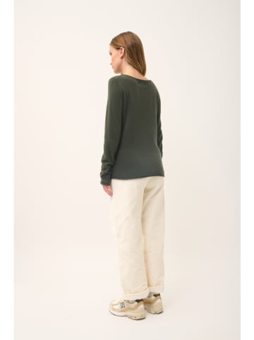 Just Cashmere Kaschmir-Pullover "Grace" in Khaki