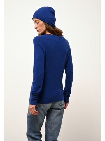 Just Cashmere Kaszmirowy sweter "Jane" w kolorze granatowym