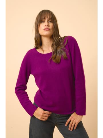 Just Cashmere Kaschmir-Pullover "Fiona" in Lila