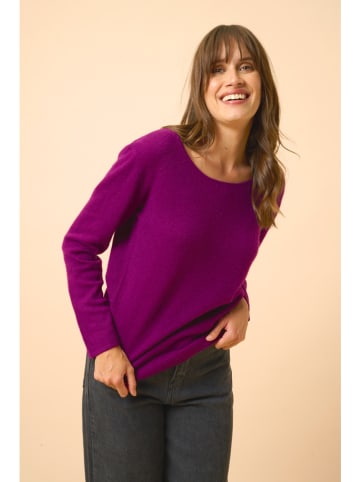 Just Cashmere Kaschmir-Pullover "Fiona" in Lila