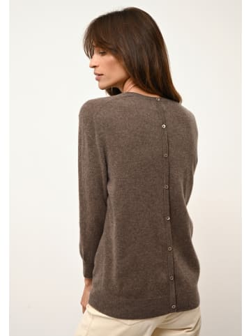 Just Cashmere Kaszmirowy sweter "Janice" w kolorze brązowym