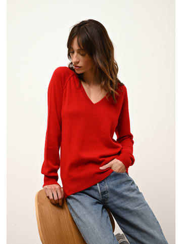 Just Cashmere Kasjmieren trui "Phoebe" rood