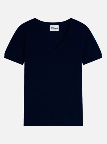 Just Cashmere Kaschmir-Shirt "Glamis" in Dunkelblau