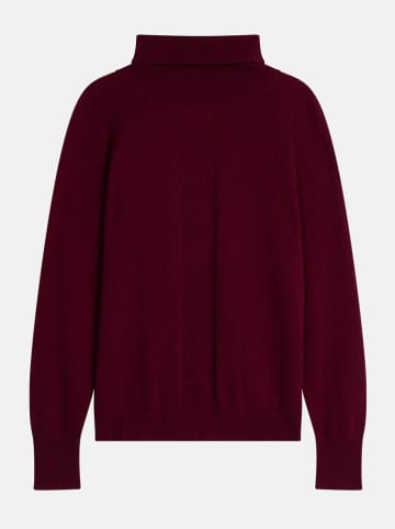 Just Cashmere Kaschmir-Rollkragenpullover in Bordeaux