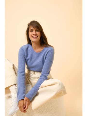 Just Cashmere Kaschmir-Pullover "Joyce" in Hellblau